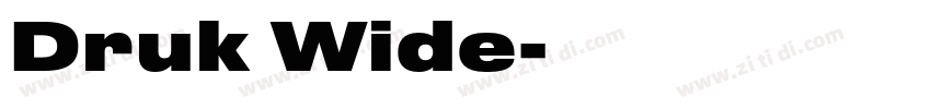 Druk Wide字体转换